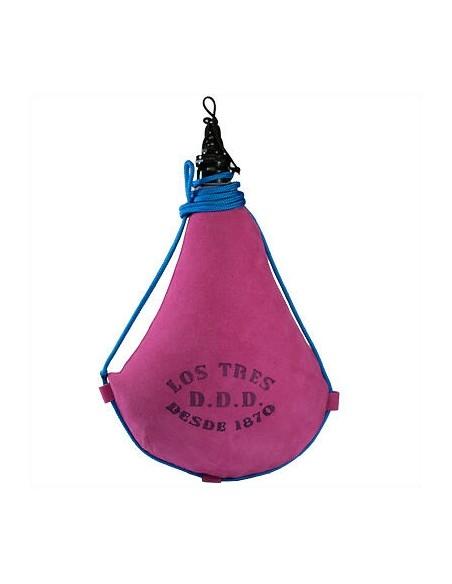 Bota de Vino Color Magenta AUTÉNTICA PIEL DE CABRA