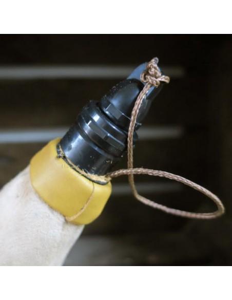 Bota Porrón de Vino de Pez Color Natural AUTÉNTICA PIEL DE CABRA