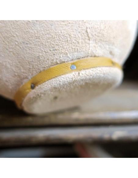 Bota Porrón de Vino de Pez Color Natural AUTÉNTICA PIEL DE CABRA