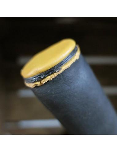 Bota Porrón de Vino de Pez Color Oscuro AUTÉNTICA PIEL DE CABRA