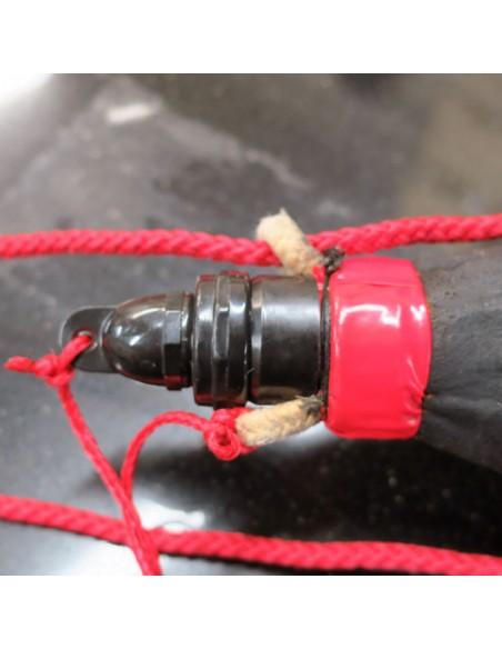 Bota de Vino de Pez en forma de Botella AUTÉNTICA PIEL DE CABRA