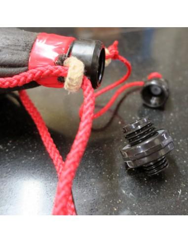 Bota de Vino de Pez en forma de Botella AUTÉNTICA PIEL DE CABRA