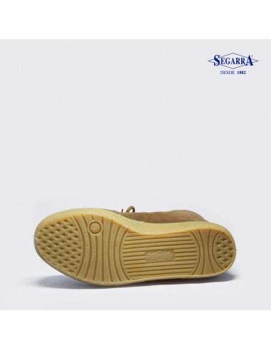 Bota Segarra Modelo 100 Borreguito Invierno Color Natural Fabricado en España en Piel Serraje