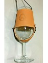 Porta CATA VINO de Piel para Ferias y Romerías