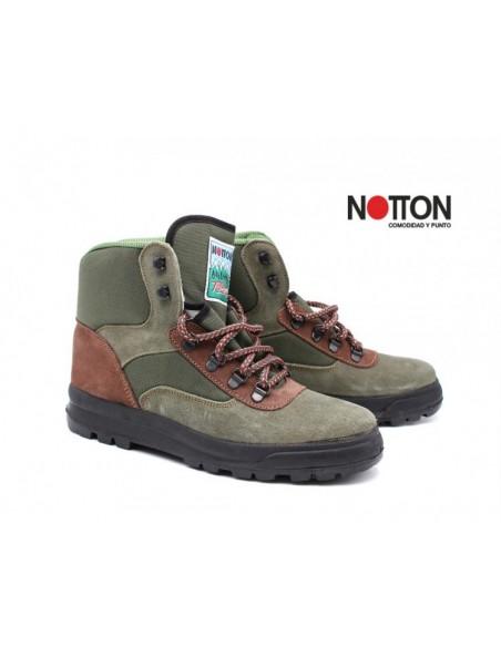 Bota NOTTON 50 Trekking y Senderesmo Kaki Suela de Caucho Antideslizante y Resistente a la abrasión Fabricada en España Bota NOTTON 50 Trekking y Senderesmo Kaki Suela de Caucho Antideslizante y Resistente a la abrasión Fabricada en España