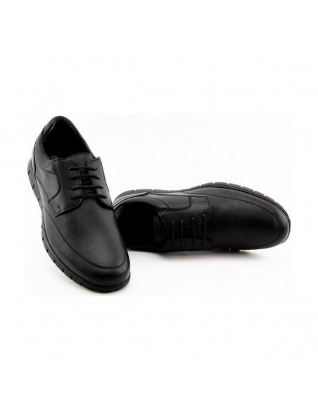 Zapato sport Hombre 24 horas Piel Negro S@kut E3206.1 Zapato ideal para hosteleria y trabajos en movimiento