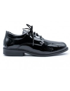 Zapatos de Charol Negro para Músicos de Bandas y Agrupaciones Musicales - Cómodos y Acolchados