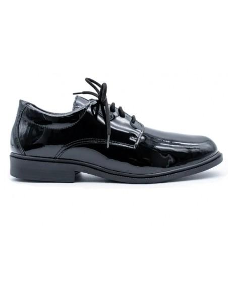 Zapatos de Charol Negro para Músicos de Bandas y Agrupaciones Musicales - Cómodos y Acolchados