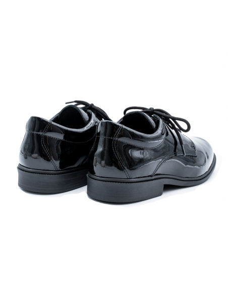 Zapatos de Charol Negro para Músicos de Bandas y Agrupaciones Musicales - Cómodos y Acolchados