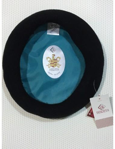 Boina Vasca Negra Lana 100% | FABRICADA EN ESPAÑA