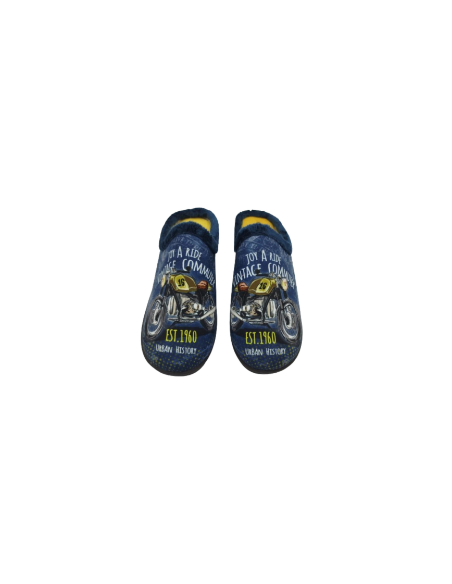Zapatilla Plumaflex abiertas hombre de estar por casa Moto 12229 Azul Zapatilla Plumaflex abiertas hombre de estar por casa Moto 12229 Azul