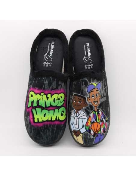 Zapatilla Plumaflex abierta hombre de estar por casa Prince 12229 Negro Zapatilla Plumaflex abierta hombre de estar por casa Prince 12229 Negro