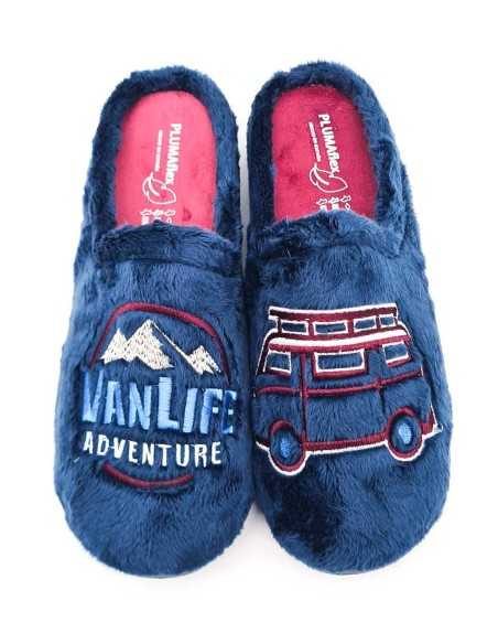 Zapatilla Plumaflex abierta hombre de estar por casa Furgo 12227 Azul Zapatilla Plumaflex abierta hombre de estar por casa Furgo 12227 Azul