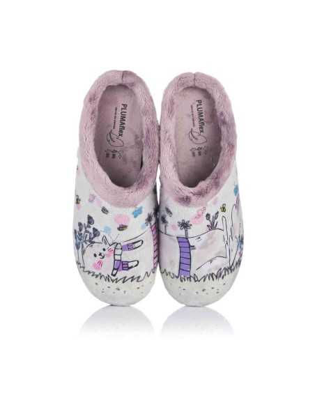 Chica Mujer de casa con Plantilla Extraíble 12037 Gato