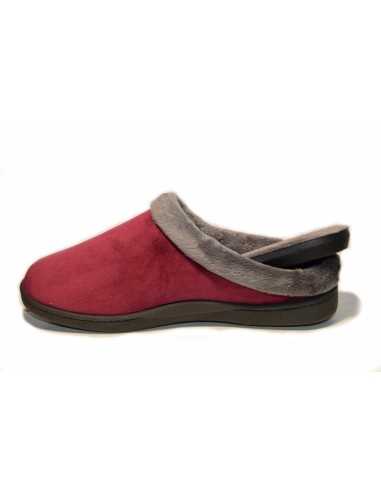 Zapatillas Plumaflex descalzarse Mujer con Plantilla Extraíble 12230 Burdeos