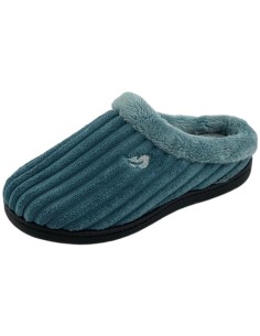 Zapatillas Plumaflex descalzarse Mujer con Plantilla Extraíble 12025 Pana Azul
