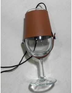 Porta CATA VINO de Piel personalizado con Grabado Láser para Ferias y Romerías