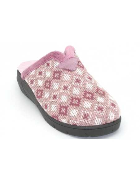 Zapatillas Plumaflex de Mujer con Cuña y Plantilla Extraíble 14230 Rosa Petacho Cidacos