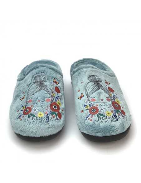 Zapatillas Flossy de Descalzarse para Chica con Plantilla de descanso 26-200 Aguamar Flores Zapatillas Flossy de Descalzarse para Chica con Plantilla de descanso 26-200 Aguamar Flores