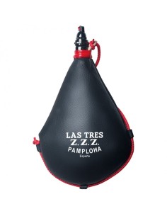 Bota de Vino Pez Las Tres ZZZ Recta Negra