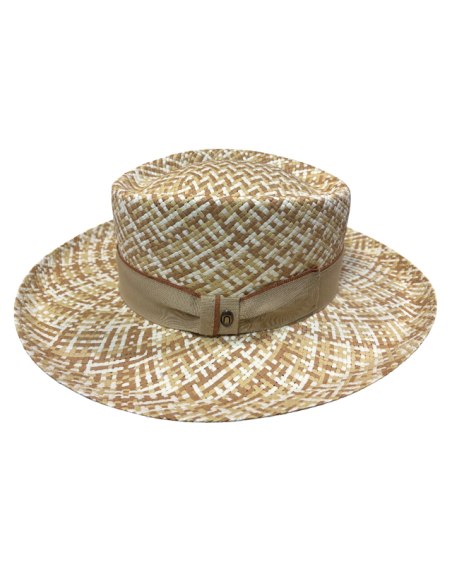 Sombrero Gambler 100% Fibra Natural Difuminado
