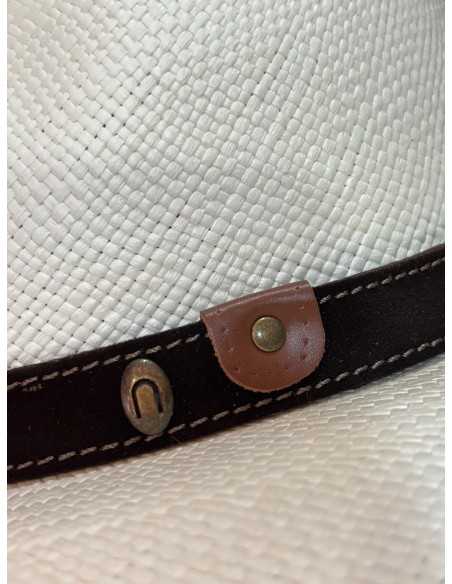 sombrero panamá cinta de ante