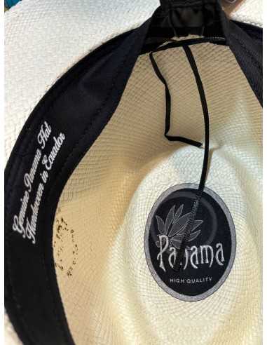 Sombrero Panamá Original Blanco Beirets - Cinta Negra