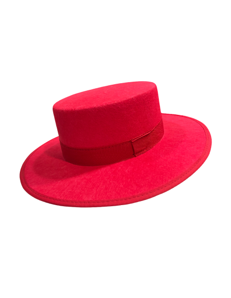 sombrero cordobés rojo
