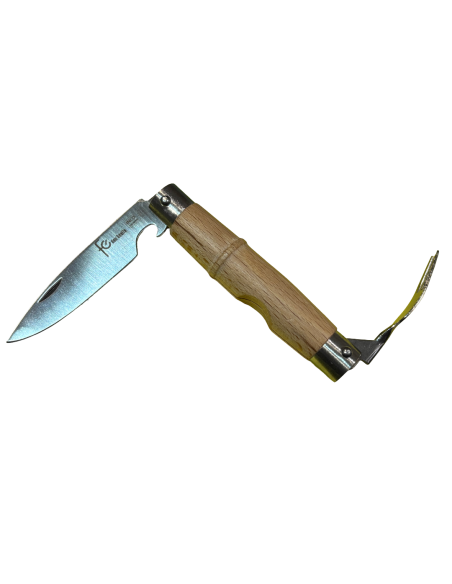 NAVAJA con tenedor y abre-botellas FLORES CORTÉS DON BENITO - Inoxidable - Hoja 7 cm