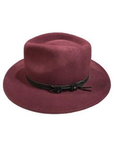 sombrero color burdeos