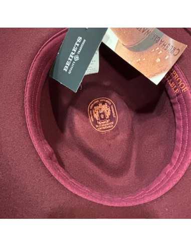 sombrero burdeos waterproof crushable