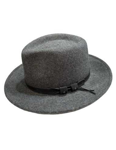 sombrero lana gris mezcla