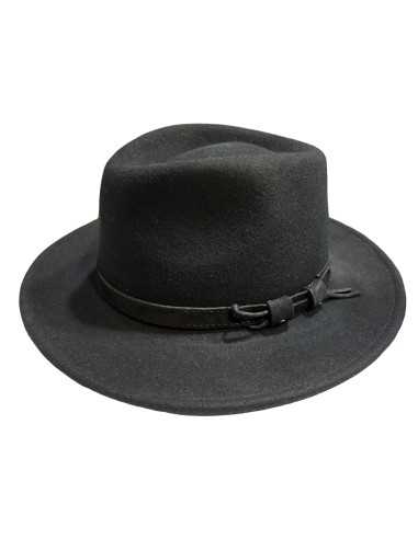 sombre lana negro impermeable