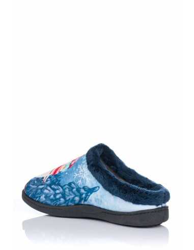 Zapatillas Plumaflex descalzarse Mujer con Plantilla Extraíble 12213 Pingüino Azul