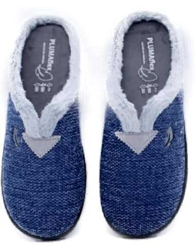Zapatillas Plumaflex descalzarse Mujer con Plantilla Extraíble 12013 Marino Petacho Manarola