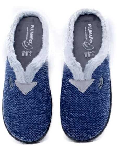 Zapatillas Plumaflex descalzarse Mujer con Plantilla Extraíble 12013 Marino Petacho Manarola