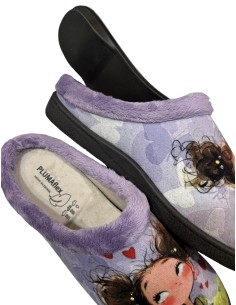 Zapatillas de casa Plumaflex Relax Mujer con Plantilla Extraíble 12213 Chica Moño 2