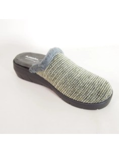 Zapatillas Plumaflex de Mujer con Cuña y Plantilla Extraíble 14237 Kaki