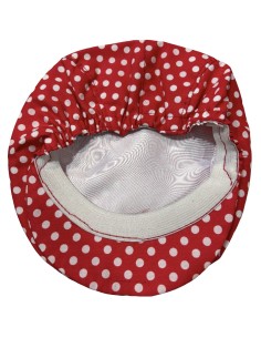Gorra Niño Barata roja con Lunares blancos 2