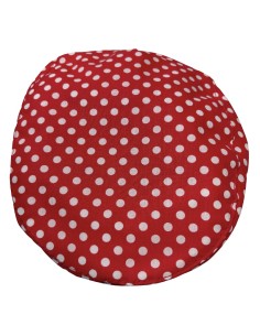 Gorra Niño Barata roja con Lunares blancos