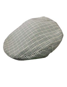 Gorra Campera plana niño pata de gallo verde| Fabricada en España por Beirets