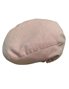Gorra Campera plana niño rayitas rojas | Fabricada en España por Beirets