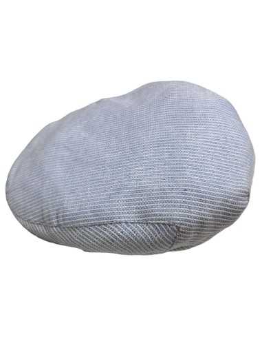 Gorra Campera plana niño rayitas azules