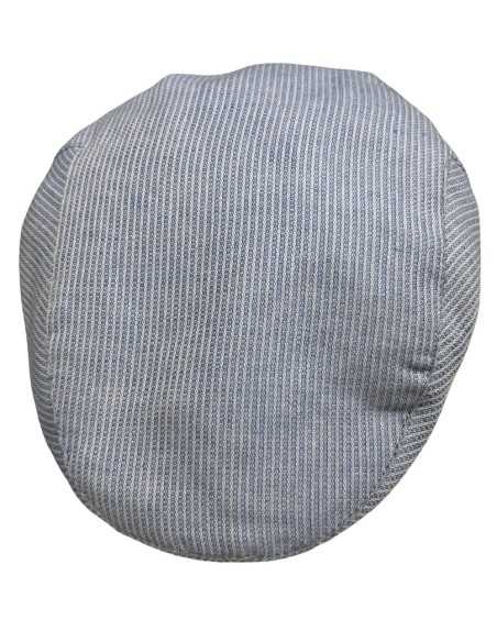 Gorra Campera plana niño rayitas azules | Fabricada en España por Beirets