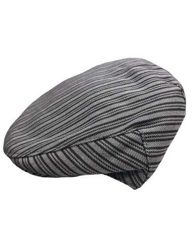 Gorra Campera niño rayas grises de romería