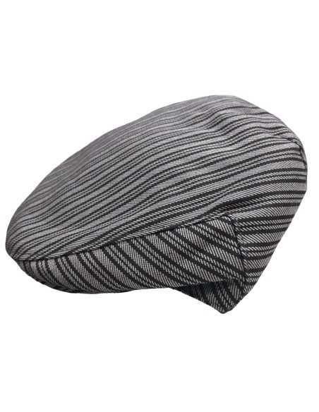 Gorra Campera niño rayas grises de romería