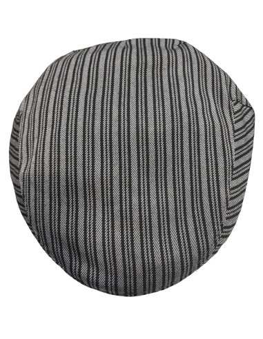 Gorra Campera niño rayas grises de romería | Arteval