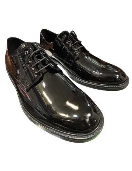 Zapatos de Charol Negro para Músicos de Bandas y Agrupaciones Musicales - Gran Comodidad con plantilla extraíble