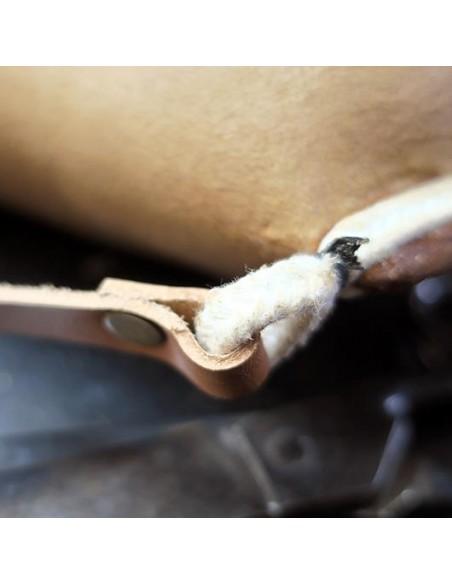 Bota de Vino Envejecida Interior de Látex AUTÉNTICA PIEL DE CABRA