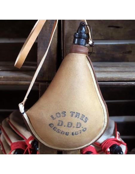 Bota de Vino Envejecida Interior de Pez AUTÉNTICA PIEL DE CABRA